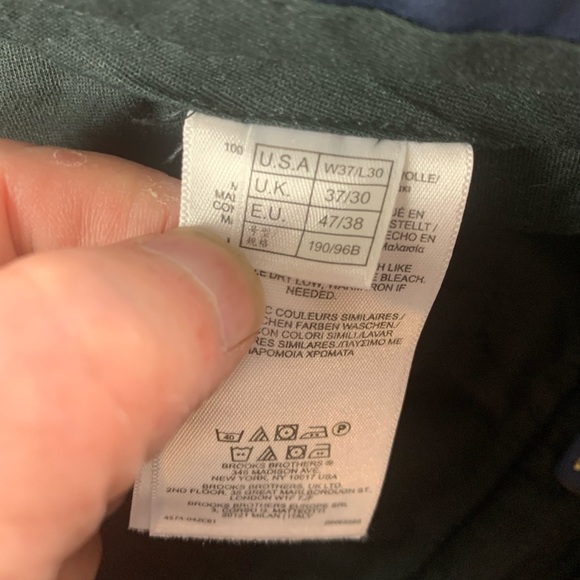 BROOKS BROTHERS Chino Clark Mens Pants Size 37 - Picture 7 of 11